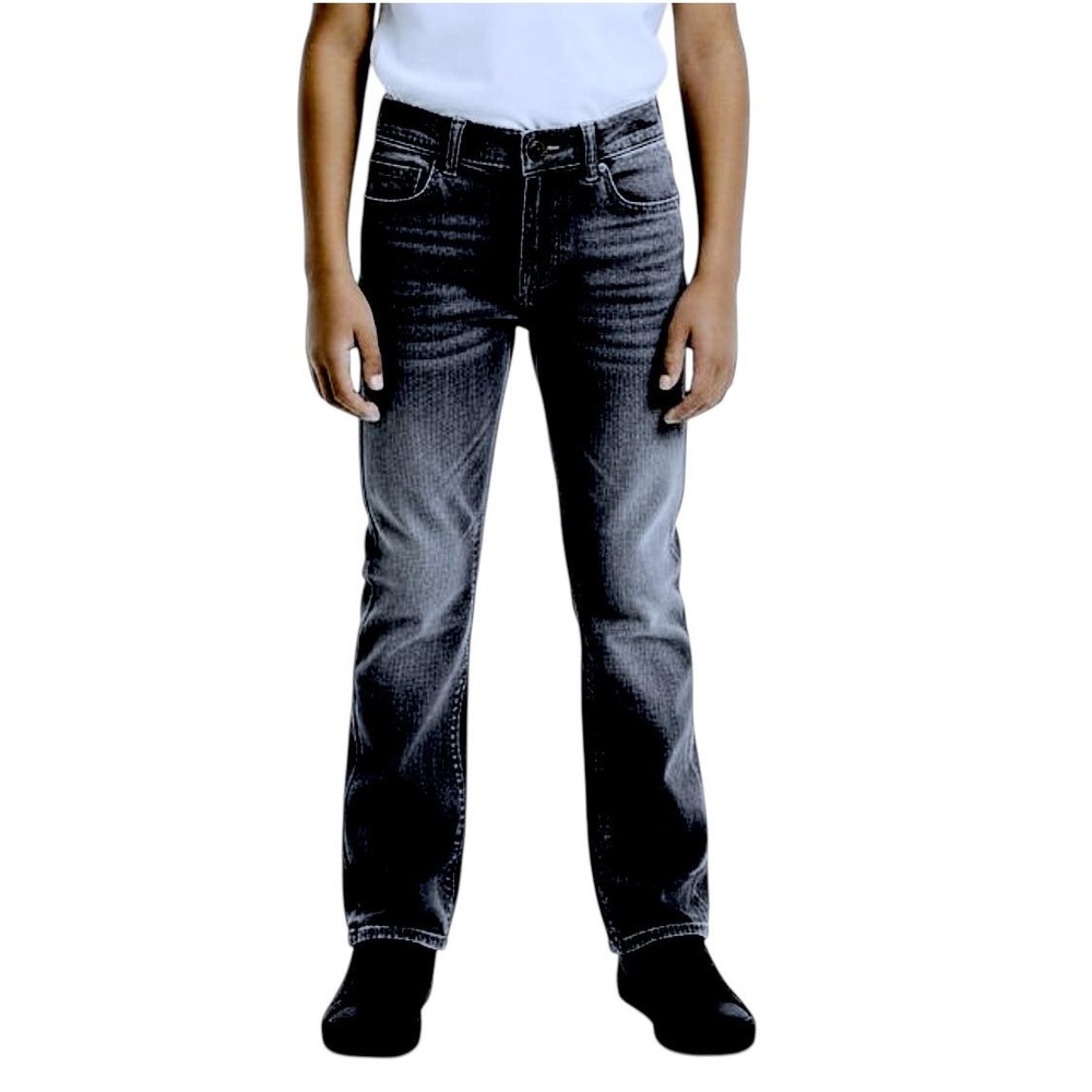 Calvin Klein Jeans Boys Faded Grey Slim Straight Modern Casual Size 16